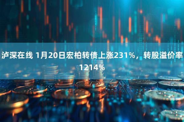 泸深在线 1月20日宏柏转债上涨231%，转股溢价率1214%